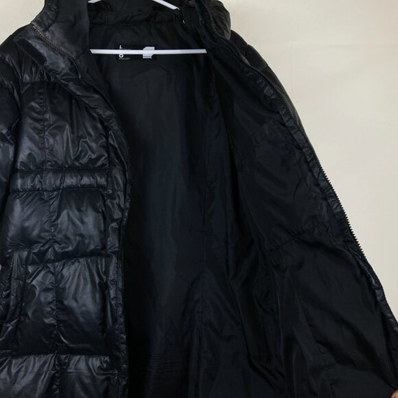 Orage Womens Sz L Down Fill Longer Length Hooded Quilted Puffer Winter Jacket - Picture 5 of 9